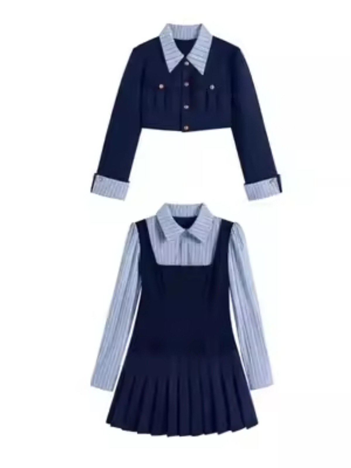 金持ちの家の娘のスーツ韓流ドラマアカデミーリトル劉陽財閥ミス反逆の制服女性用フルセット