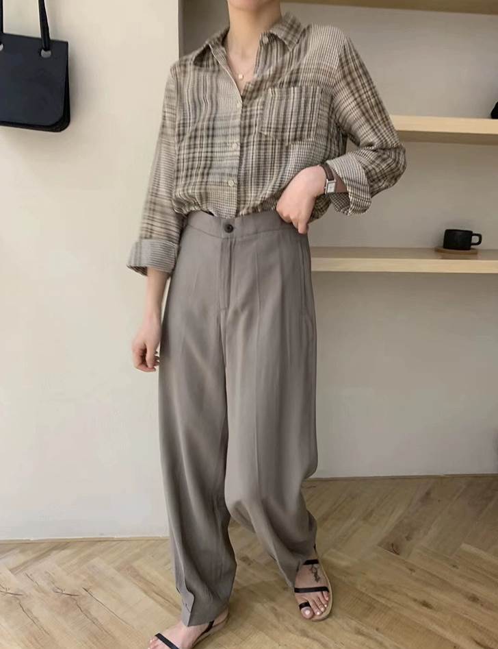 レディース トップス シャツ 7分袖 長袖 Vネック 襟付き 角襟 かわいい 大人可愛い きれいめ シンプル カジュアル 上品 おしゃれ レトロ こなれ感 ガーリー クール 主役級 ラブリー キュート