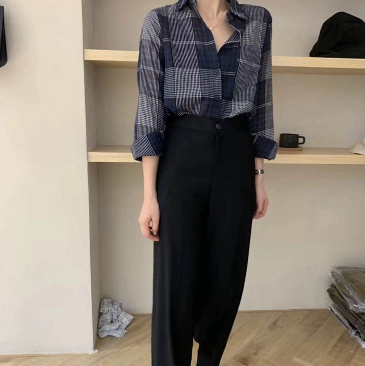 レディース トップス シャツ 7分袖 長袖 Vネック 襟付き 角襟 かわいい 大人可愛い きれいめ シンプル カジュアル 上品 おしゃれ レトロ こなれ感 ガーリー クール 主役級 ラブリー キュート
