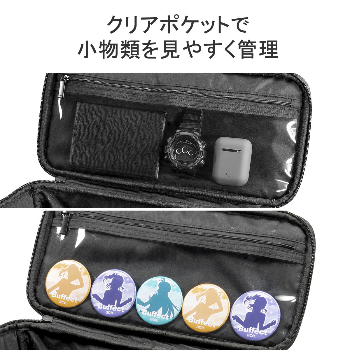 正規品5年保証 リュック ビジネス 通勤 通学 大容量 ボックス型 黒 シンプル 無地 ナイロン 大きめ ビジネス 旅行 PC タブレット B4 23L バフェクト 17623