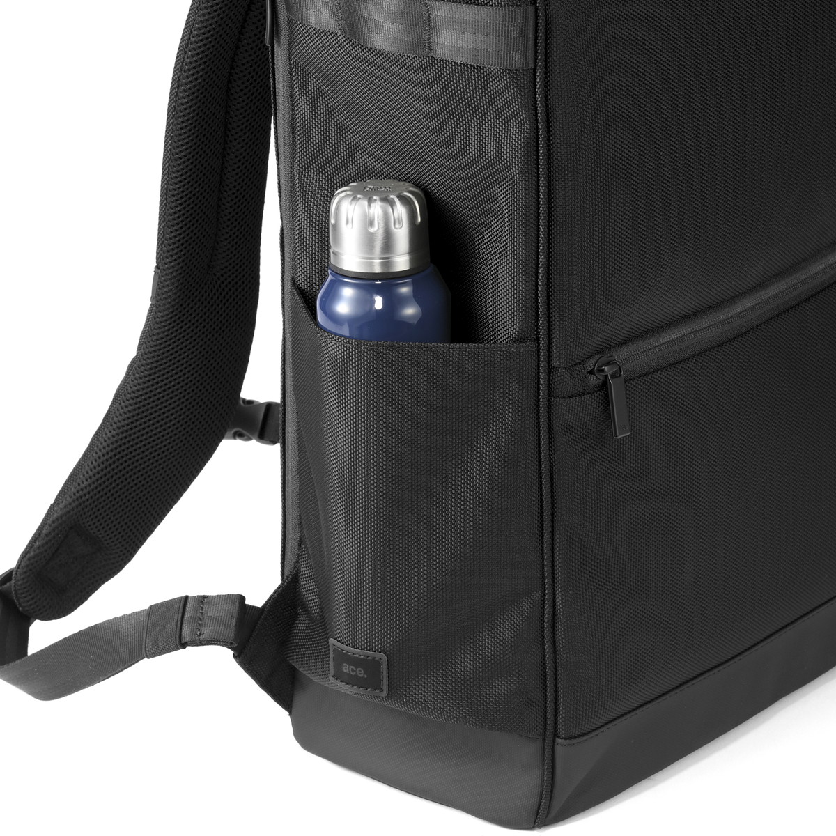 正規品5年保証 リュック ビジネス 通勤 通学 大容量 ボックス型 黒 シンプル 無地 ナイロン 大きめ ビジネス 旅行 PC タブレット B4 23L バフェクト 17623