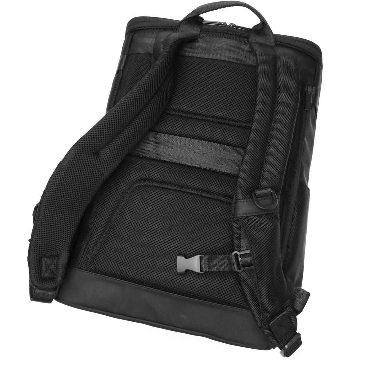 正規品5年保証 リュック ビジネス 通勤 通学 大容量 ボックス型 黒 シンプル 無地 ナイロン 大きめ ビジネス 旅行 PC タブレット B4 23L バフェクト 17623