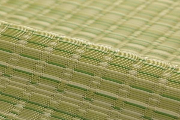 洗える カーペット ラグ マット 団地間3畳 約170x255cm グリーン 国産