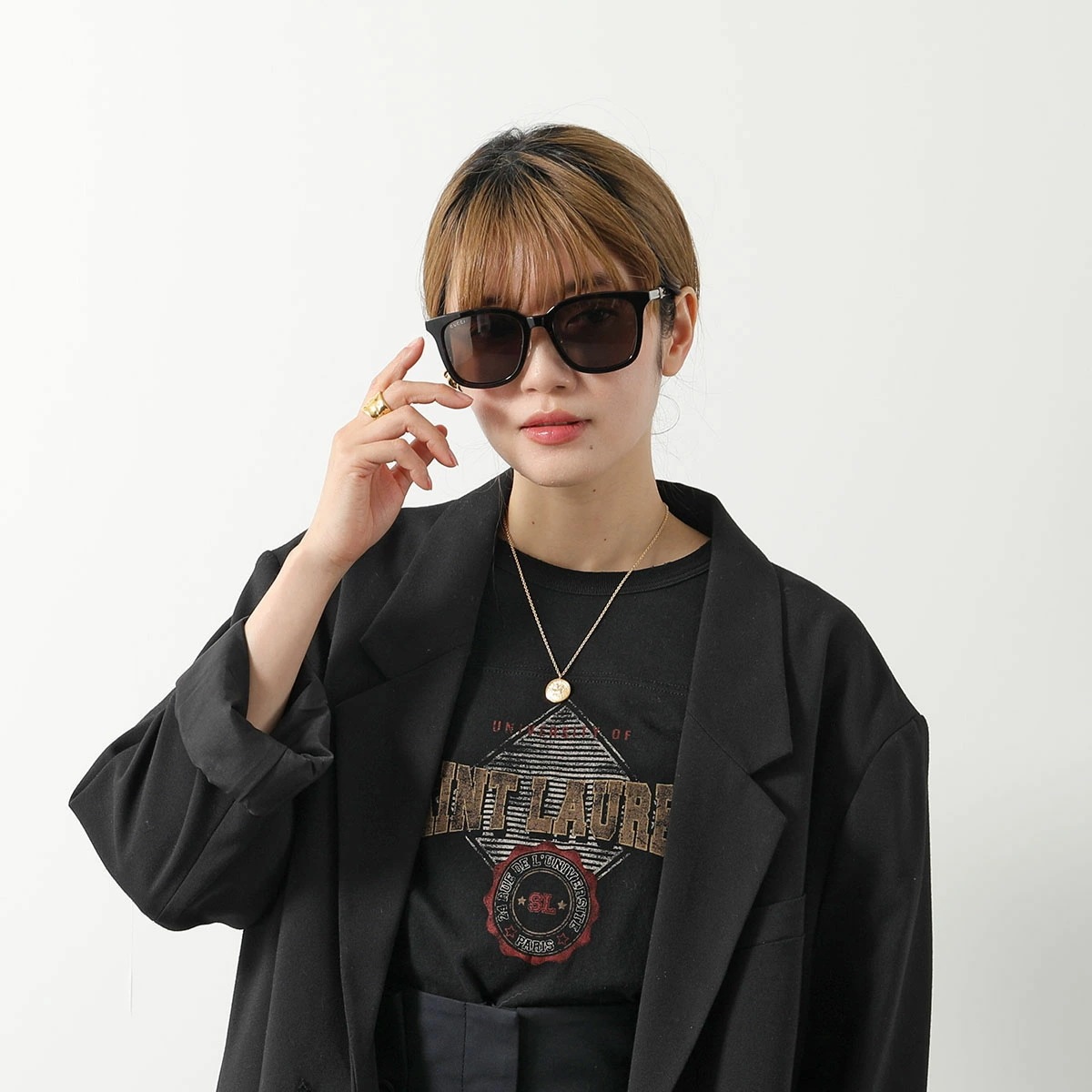 GUCCI グッチ サングラス GG1498SK メンズ スクエアウェリントン