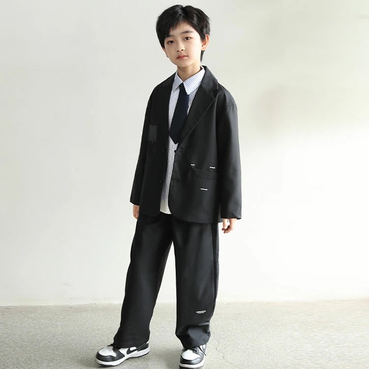 完売御礼卒業式 入学式 スーツ 男の子 ジュニア 大きいサイズ ゆったり 150 160 170 165 小学生 セットアップ フォーマル スーツ 長袖 卒園式 入学式 スーツ ロングパンツ 子供服