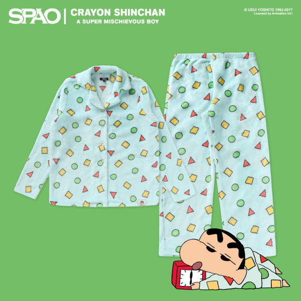 SPAO 公式 クレヨンしんちゃん 半袖パジャマ (LIGHT GREEN) SPAO クレヨンしんちゃん 半袖パジャマ (LIGHT GREEN) (SPAO