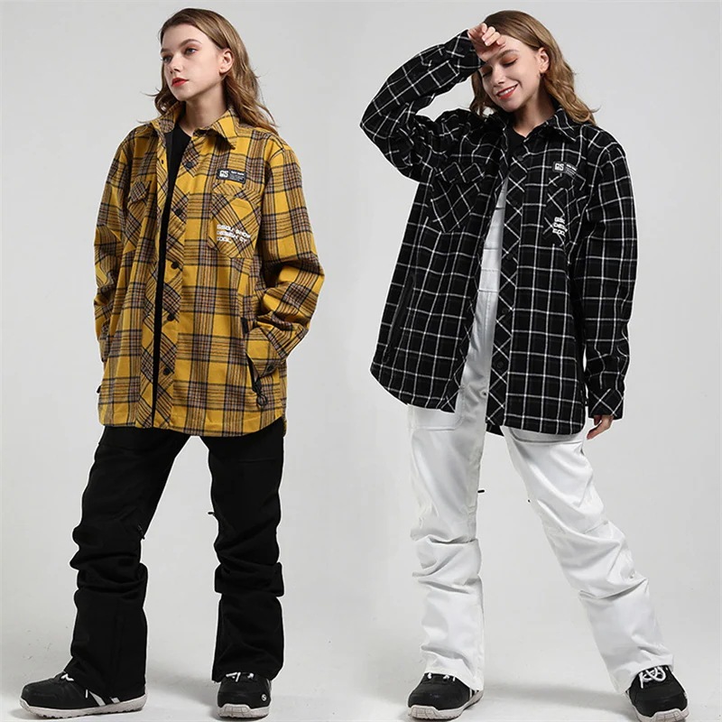 スノーボードウェア シャツ ジャケット 単品 レディース メンズ チェック柄 スノーウェア スキーウェア スノボ おしゃれ 防風防水防雪防寒保温通気 耐摩擦 韓国 Snowboardwea スノーボードウェア シャツ ジャケット 単品 レディース メンズ チェック柄 スノーウェア スキーウェア スノボ おしゃれ 防風防水防雪防寒保温通気 耐摩擦 韓国 Snowboardwea