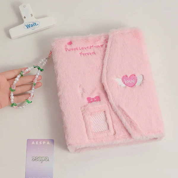 Qoo10] かわいい毛皮のジャンパーa5バインダー写