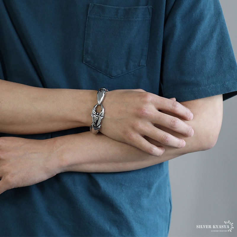 ステンレス サソリモチーフブレスレット [b670]