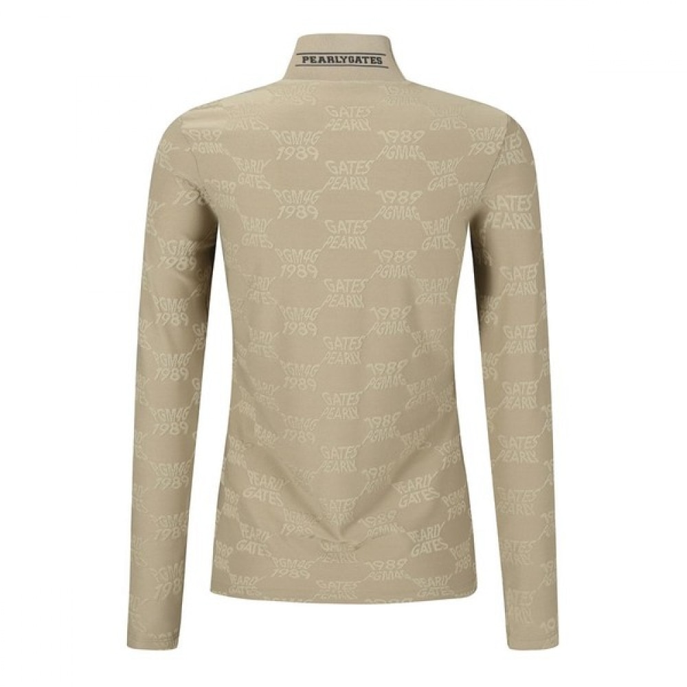 パーリーゲイツ モックネック ニット ワンピース 長袖 シャツ 0 レディース パーリーゲイツ モックネック ニット ワンピース 長袖 シャツ 0