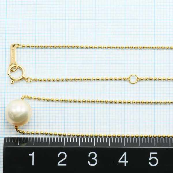 K18 18金 YG イエローゴールド ネックレス パール(真珠) 約40cm ジュエリー 中古 K18 18金 YG イエローゴールド ネックレス パール(真珠) 約40cm ジュエリー 中古