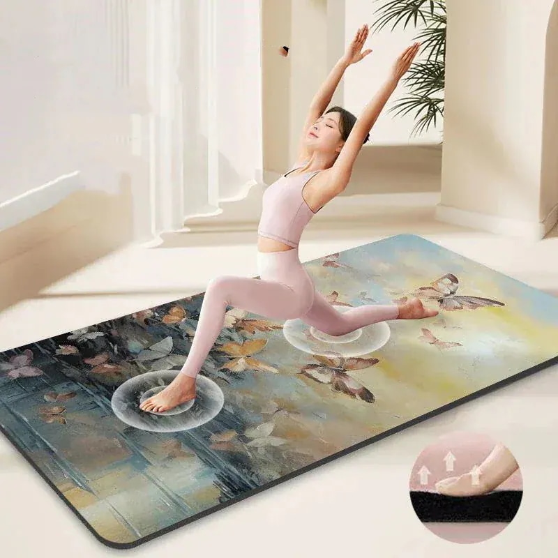レディース 専用 ショック吸収 油絵 フィットネスマット 幅を広げ 厚手 延長し ファッション 運動 ヨガマット レディース 専用 ショック吸収 油絵 フィットネスマット 幅を広げ 厚手 延長し ファッション 運動 ヨガマット