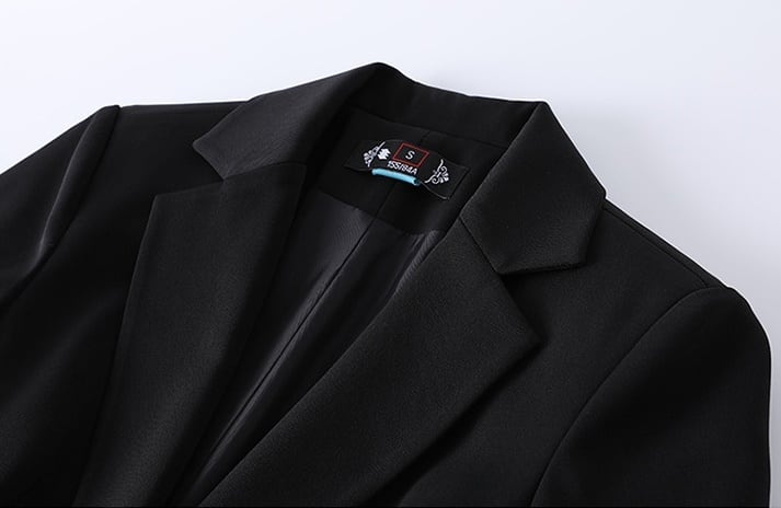 セットアップ スーツ パンツ ボトムス ジャケット シングルブレスト ビビットカラー 切り替え 長袖 ロング アンクル丈 センタープレス ハイウエスト セミフレア ストレート 襟付き Vネック lsu