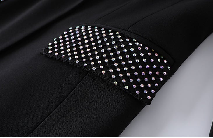 セットアップ スーツ パンツ ボトムス ジャケット シングルブレスト ビビットカラー 切り替え 長袖 ロング アンクル丈 センタープレス ハイウエスト セミフレア ストレート 襟付き Vネック lsu