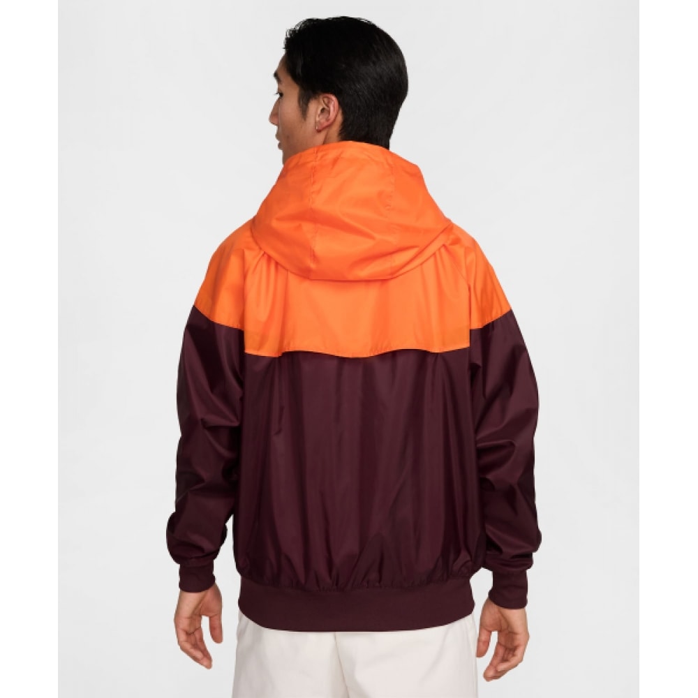 ナイキスポーツウェアウィンドランナーフード付きジャケット M-バーガンディクラッシュ:セーフティオレンジ:バーガンディクラッシュ/DA0002-652