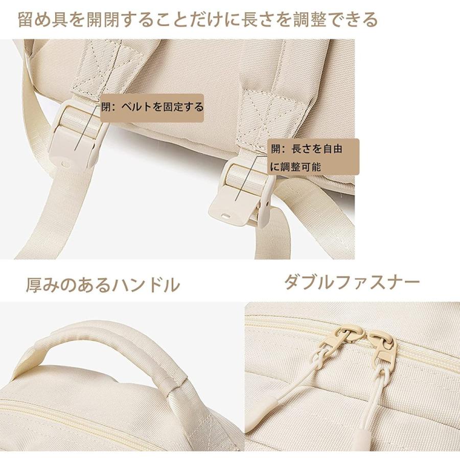 バックパック リュック レディース 高校生 防水 ５層式 16インチPC収納 A4 大容量 13個ポケット ペン差し 軽量 通気 女の子 GW旅行 通勤 通学父の日