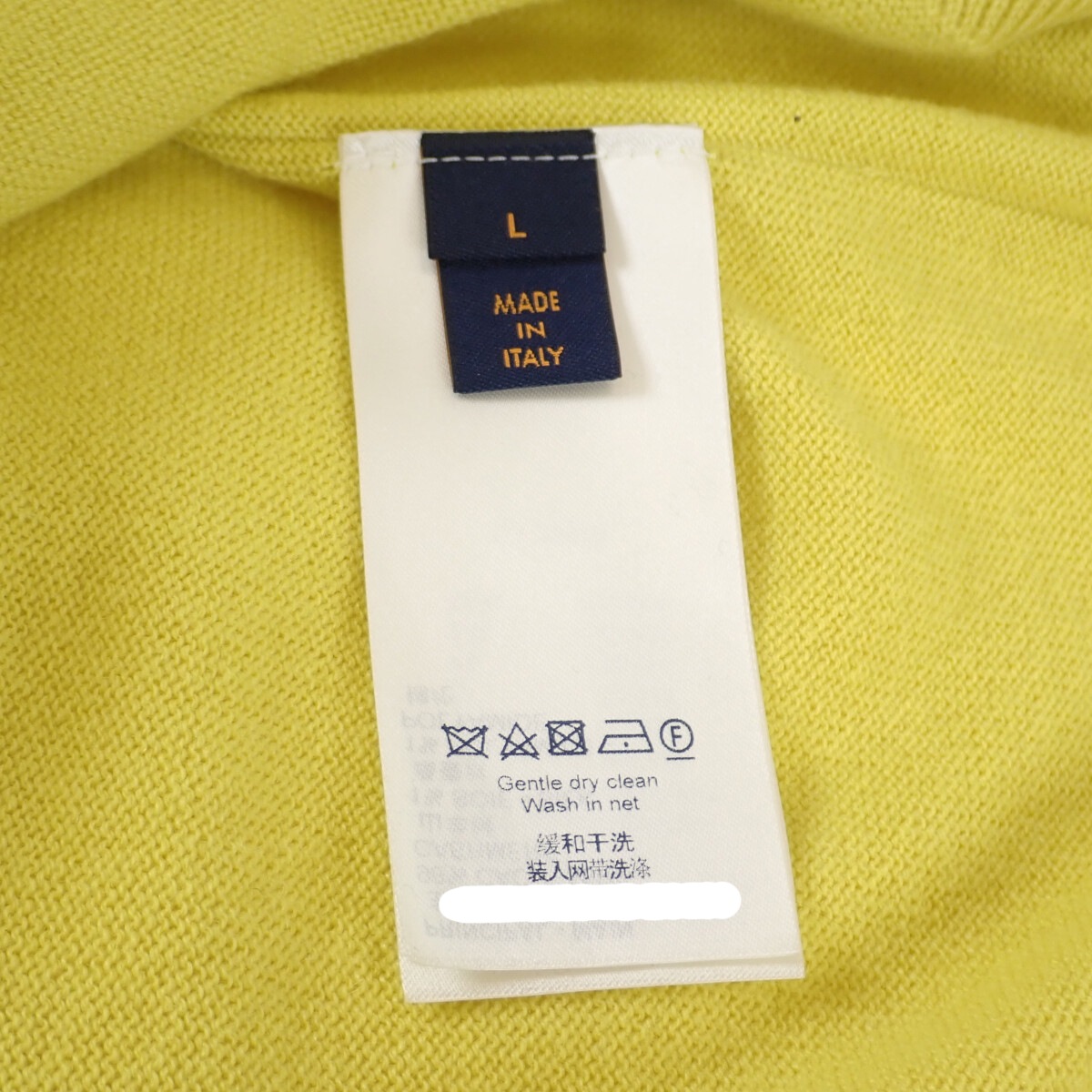 インサイドアウトニット サイズL セーター カシミヤ シルク ナイロン イエロー メンズ【ABランク】 インサイドアウトニット サイズL セーター カシミヤ シルク ナイロン イエロー メンズ【ABランク】