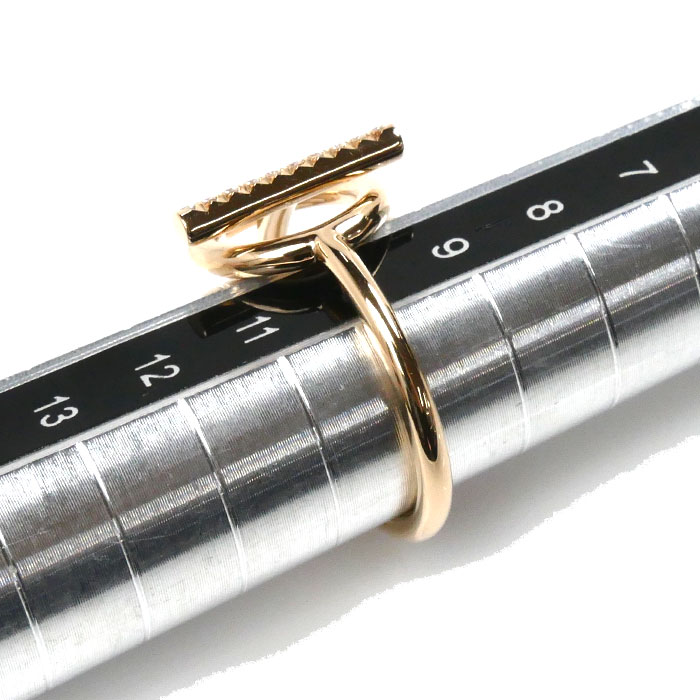 HERMES エルメス K18PG ピンクゴールド エシャペ PM リング・指輪 H219691B 00050 ダイヤモンド 10号 50 4.5g レディース 中古 美品 HERMES エルメス K18PG ピンクゴールド エシャペ PM リング・指輪 H219691B 00050 ダイヤモンド 10号 50 4.5g レディース 中古 美品