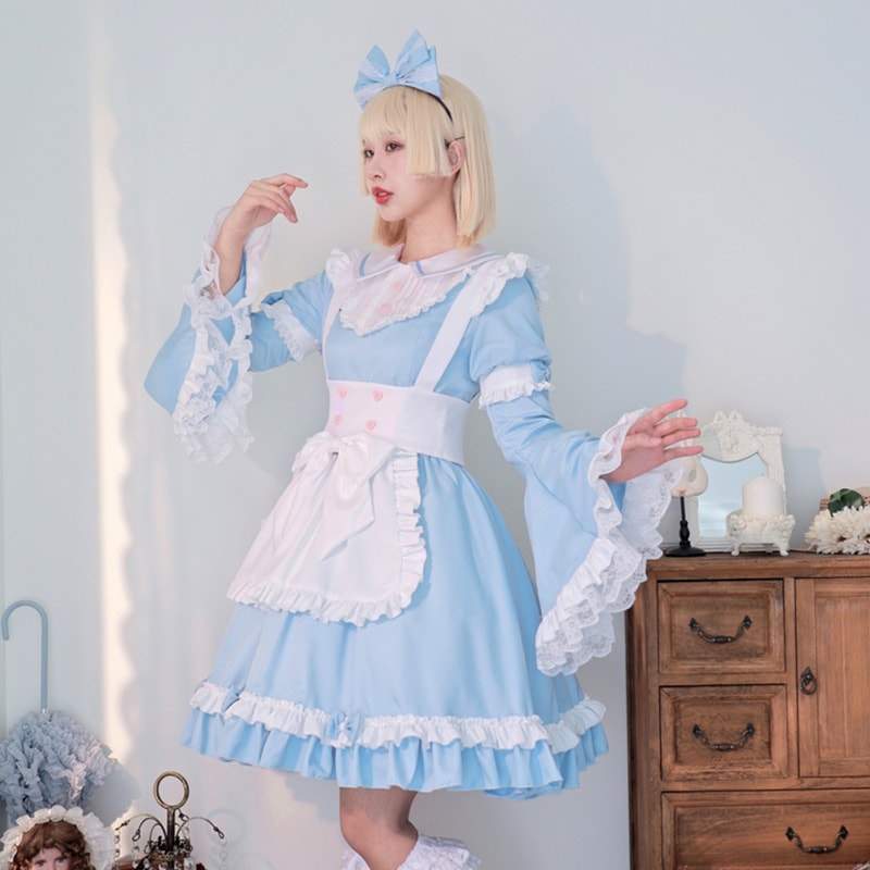 正規品アリスlolita洋服ロリータソフト妹コスプレ衣装メイドコスチュームcosワンピース 正規品アリスlolita洋服ロリータソフト妹コスプレ衣装メイドコスチュームcosワンピース
