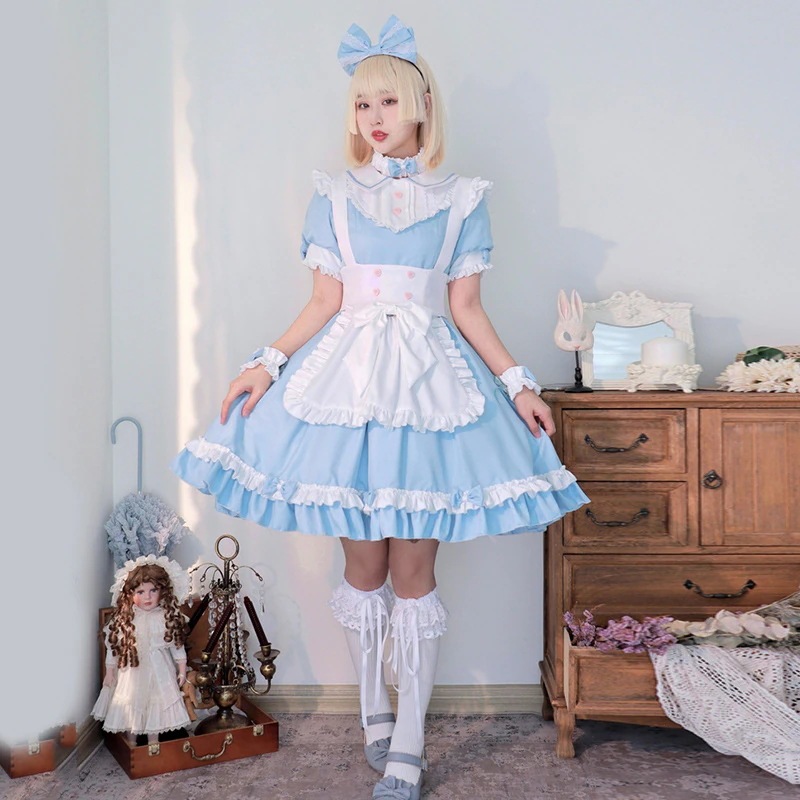正規品アリスlolita洋服ロリータソフト妹コスプレ衣装メイドコスチュームcosワンピース 正規品アリスlolita洋服ロリータソフト妹コスプレ衣装メイドコスチュームcosワンピース