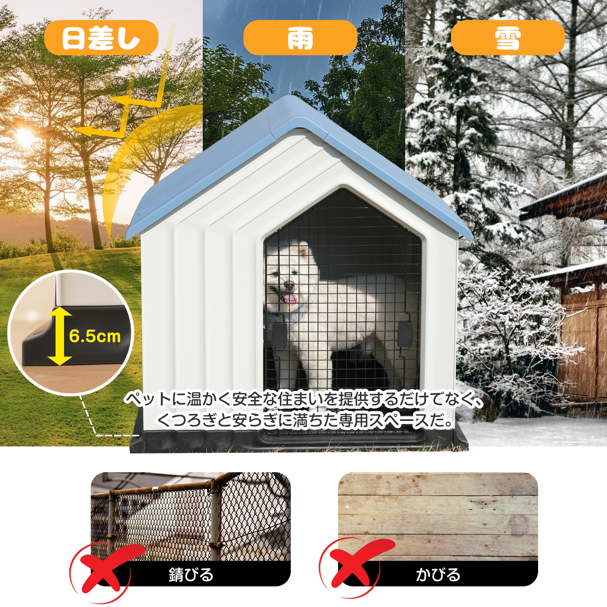 1469犬小屋 ドア付き ペットハウス ペットケージ プラスチック製 犬 室内犬 室外 ペットゲージ オシャレ ボブハウス ペットハウス ペットサークル L グレー 1469犬小屋 ドア付き ペットハウス ペットケージ プラスチック製 犬 室内犬 室外 ペットゲージ オシャレ ボブハウス ペットハウス ペットサークル L グレー