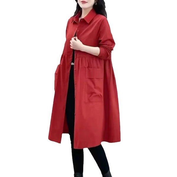 Qoo10] 2025秋 トレンチコート レディース