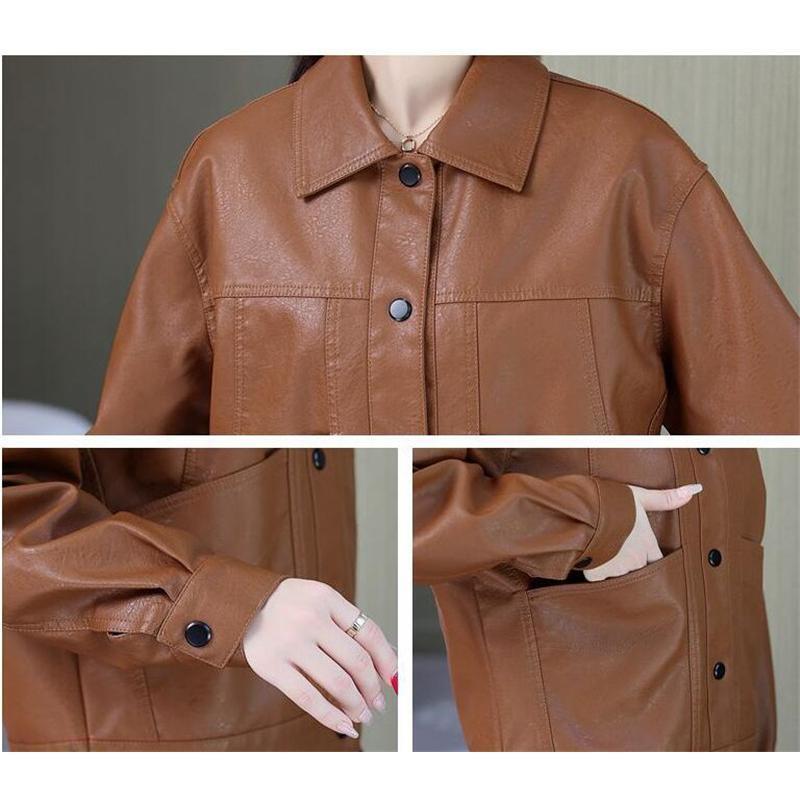 【急速出荷 2025年新作】レザージャケット レディース ライダース ジャケット 無地 トップス ブルゾン フェイクレザー アウター カジュアル スリム 着痩せ