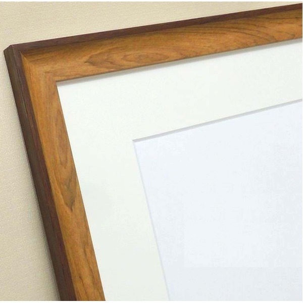 軽量水彩額縁/フレーム F10号/オーク 壁掛けひも/UV(紫外線)カットアクリル/マット付き 化粧箱入り 8155 軽量水彩額縁/フレーム F10号/オーク 壁掛けひも/UV(紫外線)カットアクリル/マット付き 化粧箱入り 8155