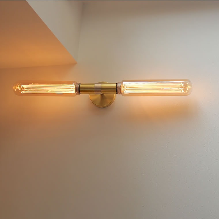 2個セットノスタルジアBIGチューブ E26 ゴールドガラス チューブ型 電球 円筒型 調光器対応 2個セットノスタルジアBIGチューブ E26 ゴールドガラス チューブ型 電球 円筒型 調光器対応