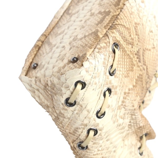 パイソンLB-2029 ダイヤモンドパイソン 訳あり グラデーションキャメル