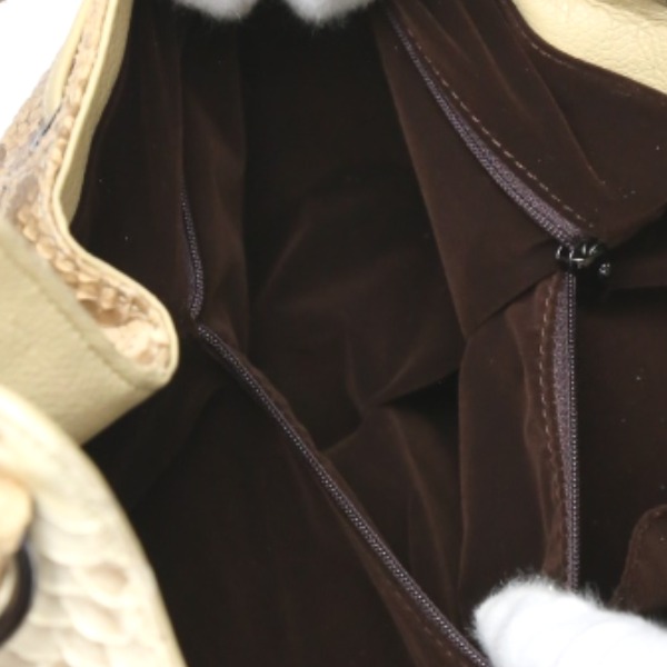 パイソンLB-2029 ダイヤモンドパイソン 訳あり グラデーションキャメル