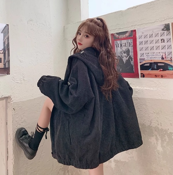 レディース トップス ジャケット アウター ミディアム丈 長袖 萌袖 フード ワイド ストリート 中厚手 大人可愛い カジュアル おしゃれ かっこいい ルーズ 個性的 主役級 存在感 キュート レディース トップス ジャケット アウター ミディアム丈 長袖 萌袖 フード ワイド ストリート 中厚手 大人可愛い カジュアル おしゃれ かっこいい ルーズ 個性的 主役級 存在感 キュート