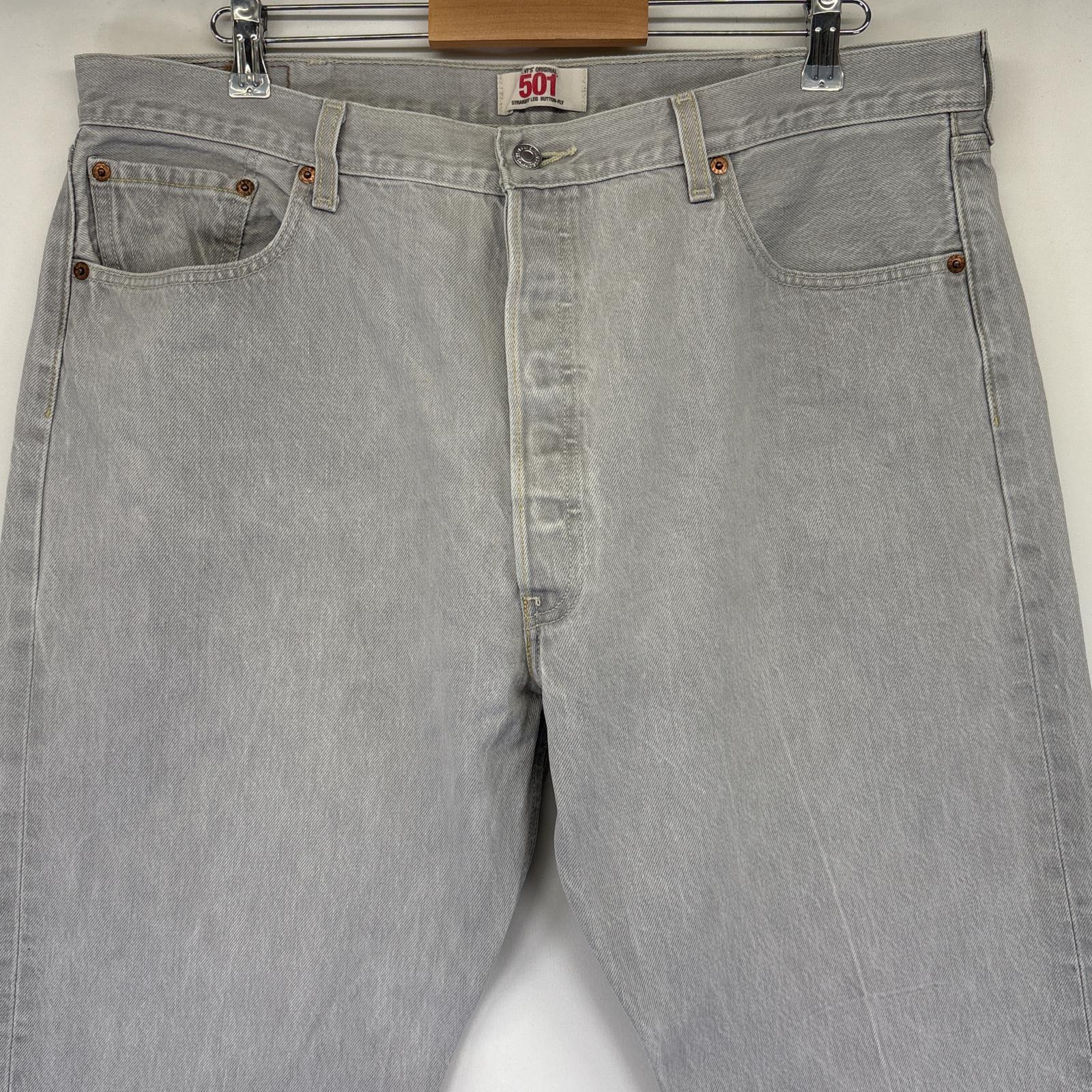 古着 デニムパンツ 501 ストレート ボタンフライ カラーパンツ 大きいサイズ w42 L30 グレー系 メンズ 古着 デニムパンツ 501 ストレート ボタンフライ カラーパンツ 大きいサイズ w42 L30 グレー系 メンズ