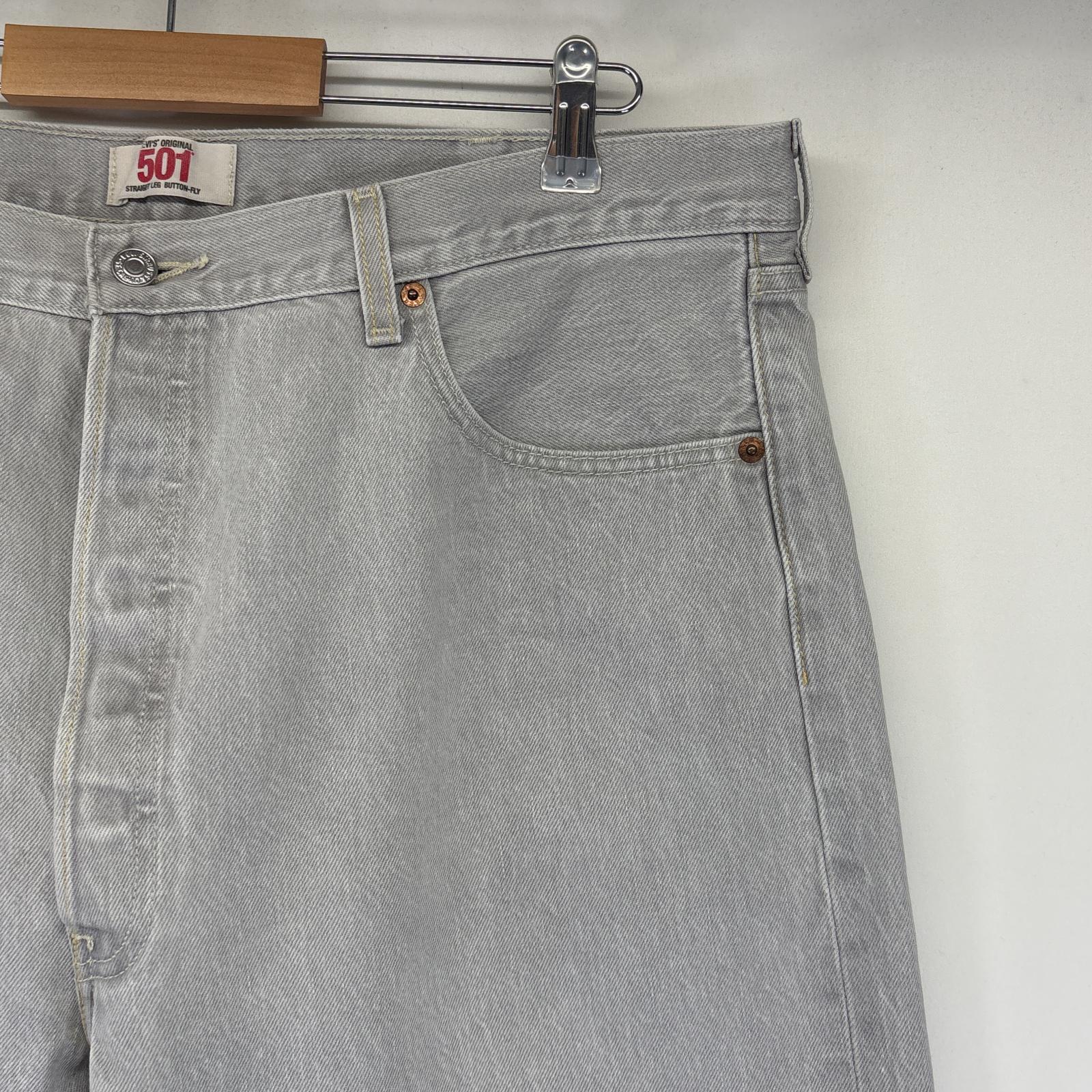 古着 デニムパンツ 501 ストレート ボタンフライ カラーパンツ 大きいサイズ w42 L30 グレー系 メンズ 古着 デニムパンツ 501 ストレート ボタンフライ カラーパンツ 大きいサイズ w42 L30 グレー系 メンズ