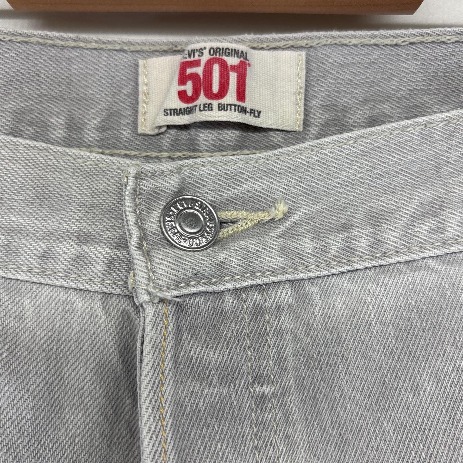 古着 デニムパンツ 501 ストレート ボタンフライ カラーパンツ 大きいサイズ w42 L30 グレー系 メンズ 古着 デニムパンツ 501 ストレート ボタンフライ カラーパンツ 大きいサイズ w42 L30 グレー系 メンズ