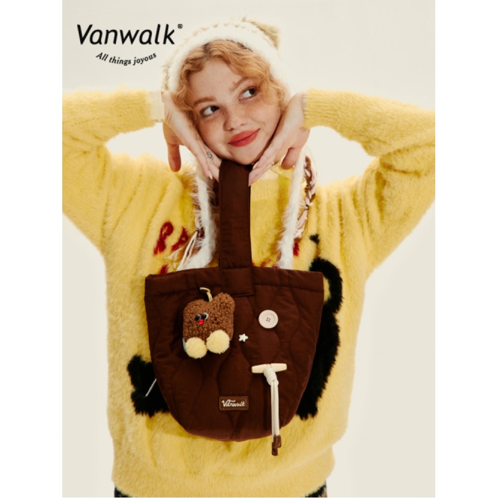VANWALK マカロン トートバッグ [ブラウン]