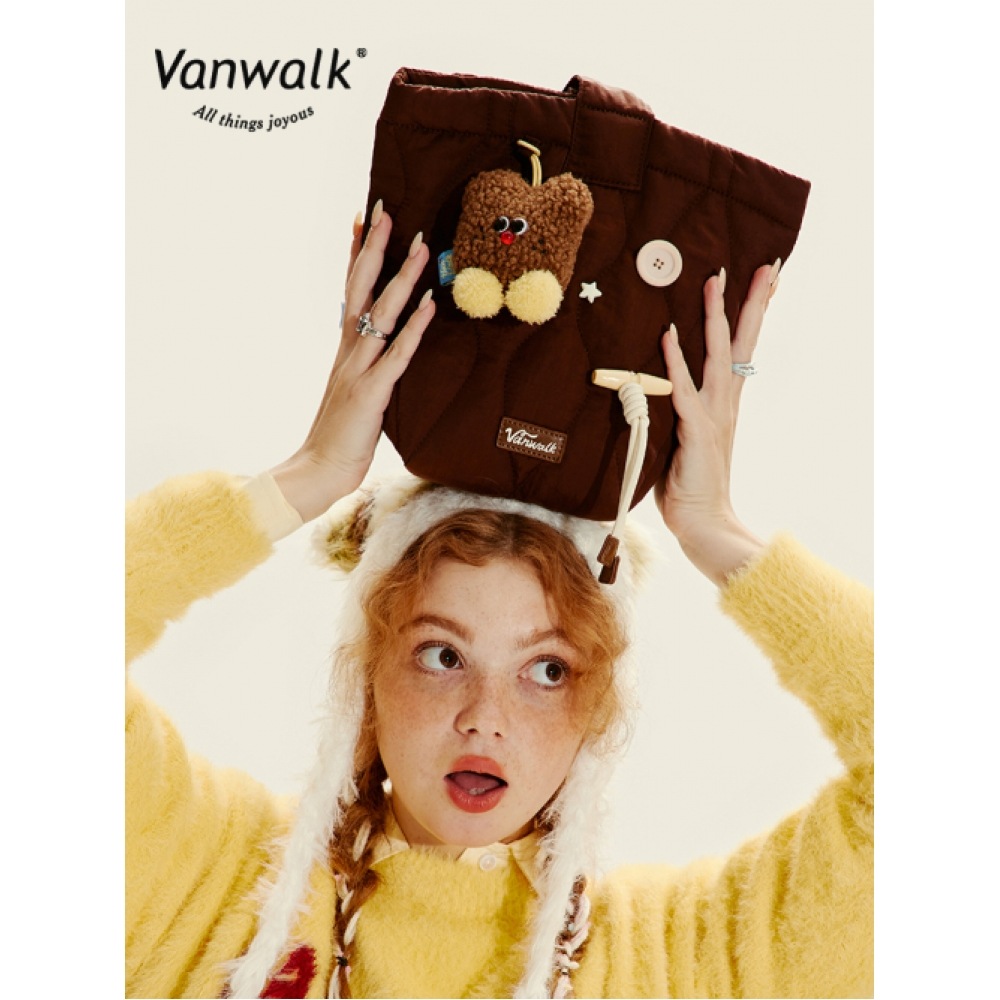 VANWALK マカロン トートバッグ [ブラウン]