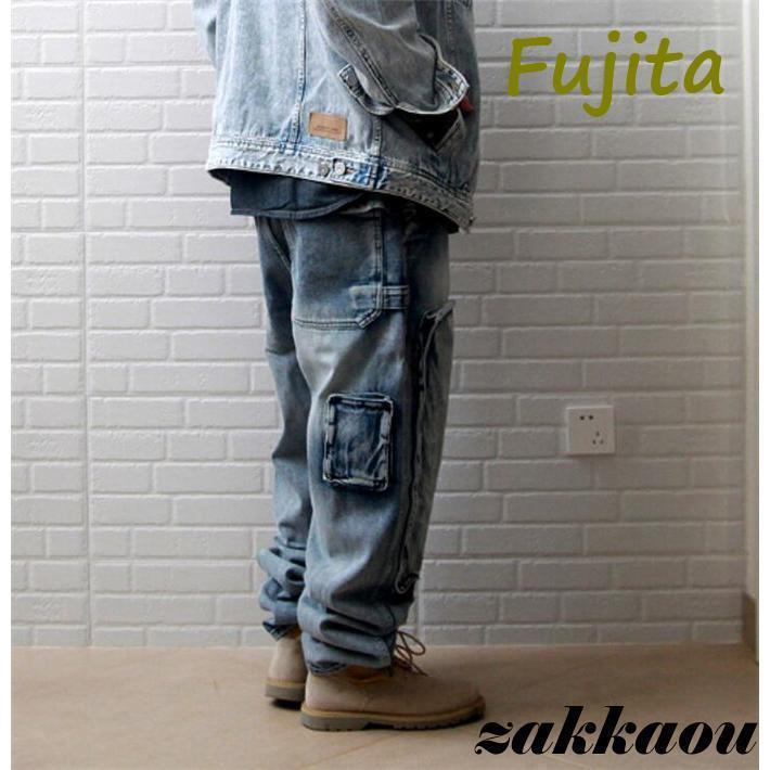 デニムパンツ メンズ デニム カーゴパンツ 大きいサイズ ズボン ジーンズ Gパン ジーパン カジュアル ゆる ヒップホップ デニムパンツ メンズ デニム カーゴパンツ 大きいサイズ ズボン ジーンズ Gパン ジーパン カジュアル ゆる ヒップホップ