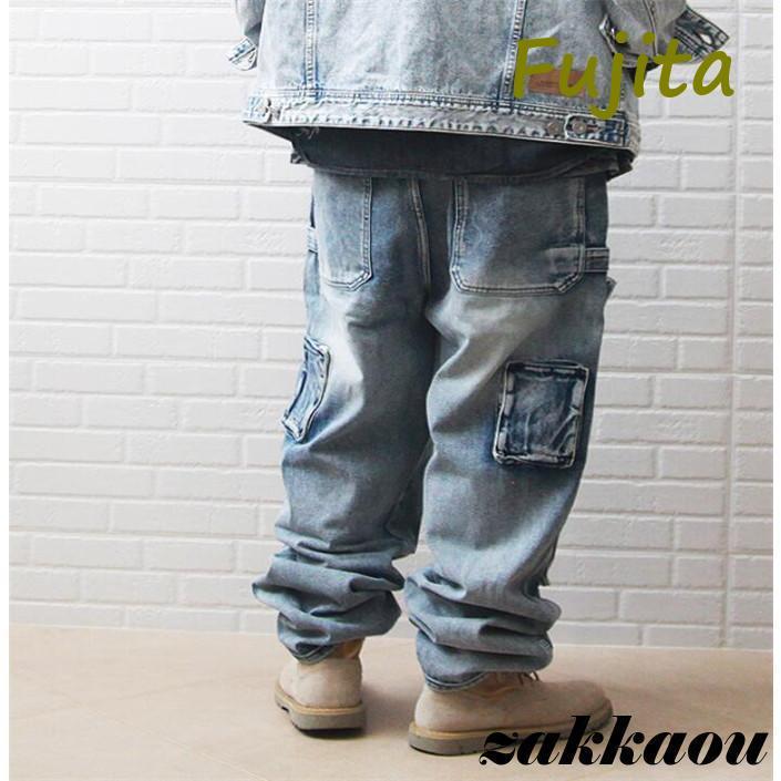 デニムパンツ メンズ デニム カーゴパンツ 大きいサイズ ズボン ジーンズ Gパン ジーパン カジュアル ゆる ヒップホップ デニムパンツ メンズ デニム カーゴパンツ 大きいサイズ ズボン ジーンズ Gパン ジーパン カジュアル ゆる ヒップホップ