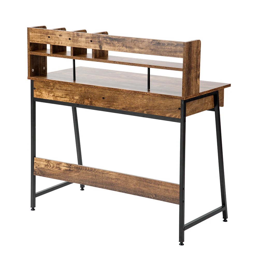 803【301556EAAオフィスチェア+パソコンデスク セット】 【人気商品】【ダークブラウン】パソコンデスク 引き出し付き 収納台 ミシン台 学習机 勉強机 803【301556EAAオフィスチェア+パソコンデスク セット】 【人気商品】【ダークブラウン】パソコンデスク 引き出し付き 収納台 ミシン台 学習机 勉強机