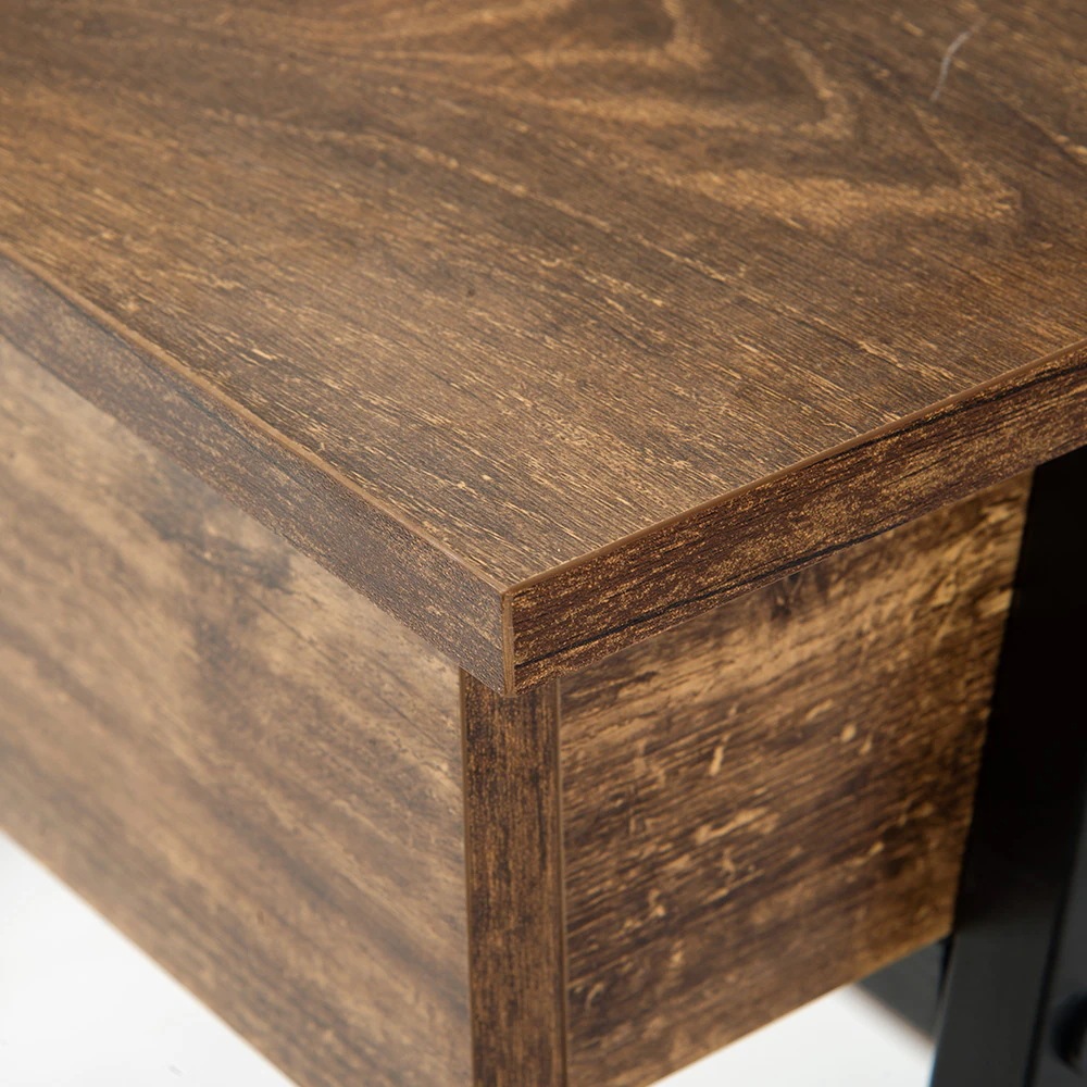 803【301556EAAオフィスチェア+パソコンデスク セット】 【人気商品】【ダークブラウン】パソコンデスク 引き出し付き 収納台 ミシン台 学習机 勉強机 803【301556EAAオフィスチェア+パソコンデスク セット】 【人気商品】【ダークブラウン】パソコンデスク 引き出し付き 収納台 ミシン台 学習机 勉強机