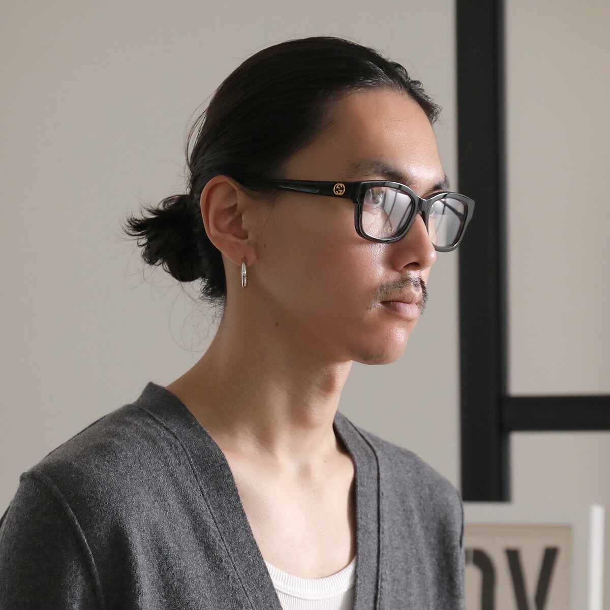 GUCCI グッチ メガネ GG1259O レディース スクエア型 めがね 眼鏡 GGメタルロゴ セルフレーム アイウェア ダテ 伊達メガネ 005/HavanaHavanaTransparen