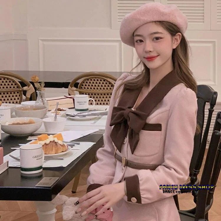 和服コスチュームコスチューム体型カバー 韓国 カーキ ピンク 【制服標準装備】卒業式 フォマールスーツ 30代 レディース スーツ 入園 セットアップ 服装 4点セット レディース 20代 おしゃ