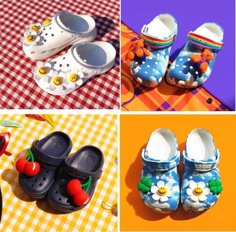 シリコンチャーム サンダル レトロ カラフル クマ テディ ベア チェリー さくらんぼ 四つ葉 クローバー スマイリー フラワー 花 かわいい 大人可愛い きれいめ シンプル カジュアル 大人 lsh