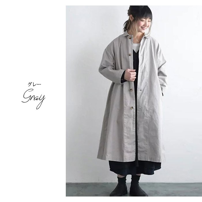 レディース 秋 冬 秋冬 黒 アウター ロング 長袖 ミディアム ジャケット チノコート キャメル