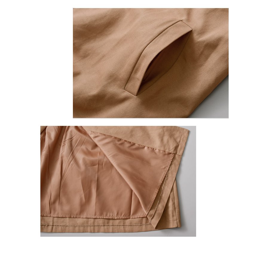 レディース 秋 冬 秋冬 黒 アウター ロング 長袖 ミディアム ジャケット チノコート キャメル