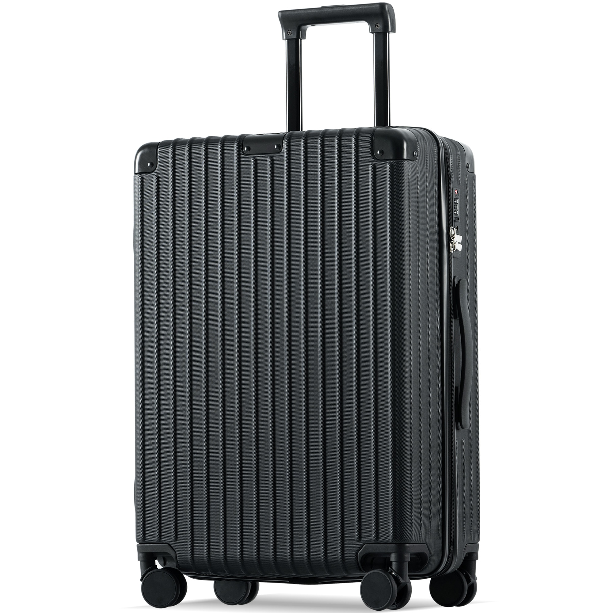 【国内即発送】スーツケース Mサイズ キャリーケース キャリーバッグ Mサイズ ストッパー付き アルミコーナーパッド 3日~7日 大容量超軽量 軽い おしゃれ かわいいダブルキャスター 中型 suit