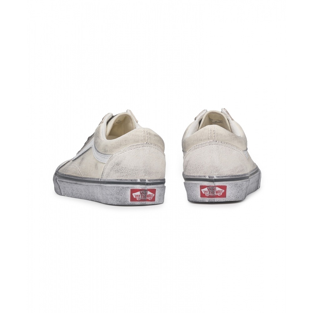 VANSオールドスクール - （ストレス）ホワイト：ホワイト/ VN0007NTWWW1