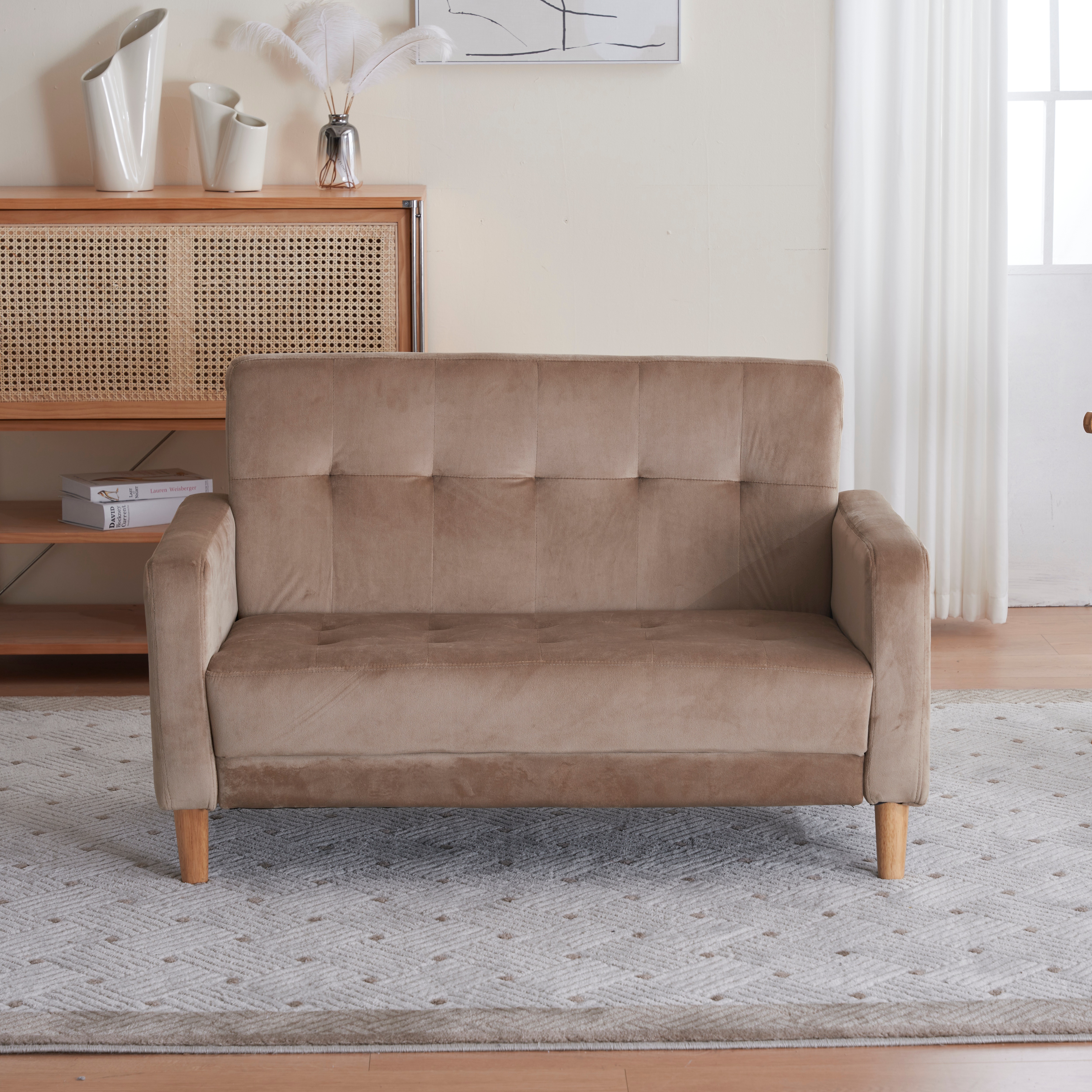 ソファー 二人がけソファー 2人掛け 幅105cm高さ12cmリビングソファ 肘