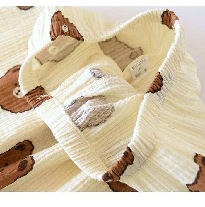 【2025新作】カップル お揃い ペアルック パジャマ 長袖 ダブルガーゼ パジャマ 綿100% ルームウエア 上下セット 前開き ガーゼパジャマ 部屋着 セットアップ クマ柄 クリスマス プレゼント 【2025新作】カップル お揃い ペアルック パジャマ 長袖 ダブルガーゼ パジャマ 綿100% ルームウエア 上下セット 前開き ガーゼパジャマ 部屋着 セットアップ クマ柄 クリスマス プレゼント